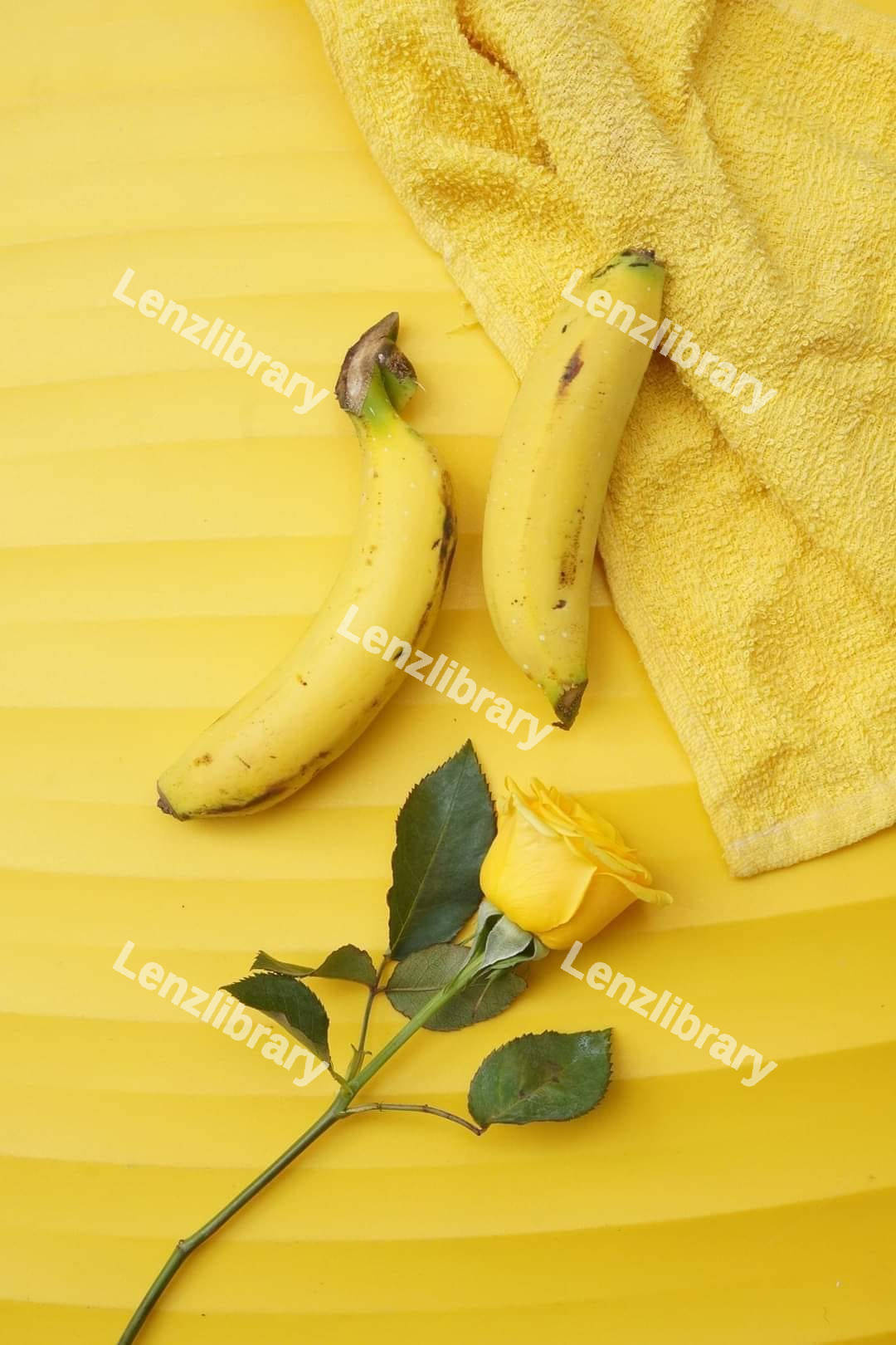 Two yellow bananas